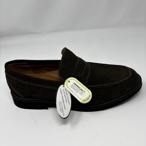 Bostonian Men’s Dark Brown Suede Penny Loafers - Brand-new - Size 10 main image 6